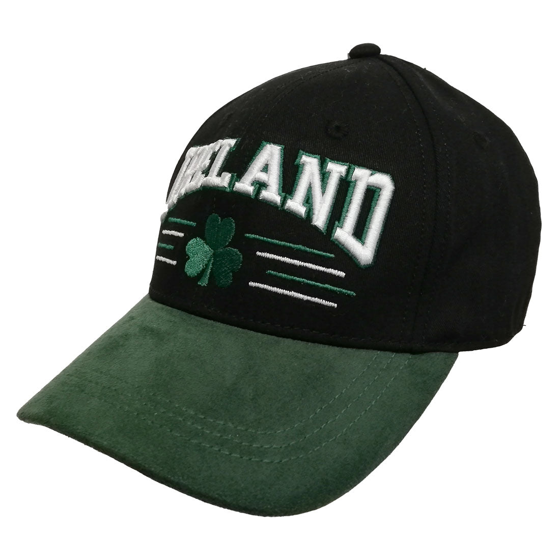 Ireland & Shamrock Embroidered Baseball Cap