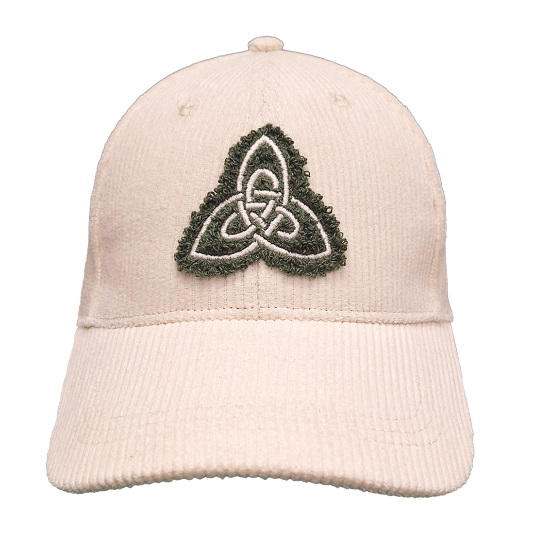 Cream Celtic Knot Cord Baseball Cap 