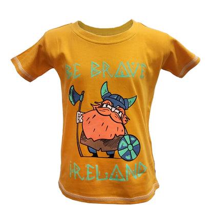 Kid's Be Brave Viking Ireland T-shirt
