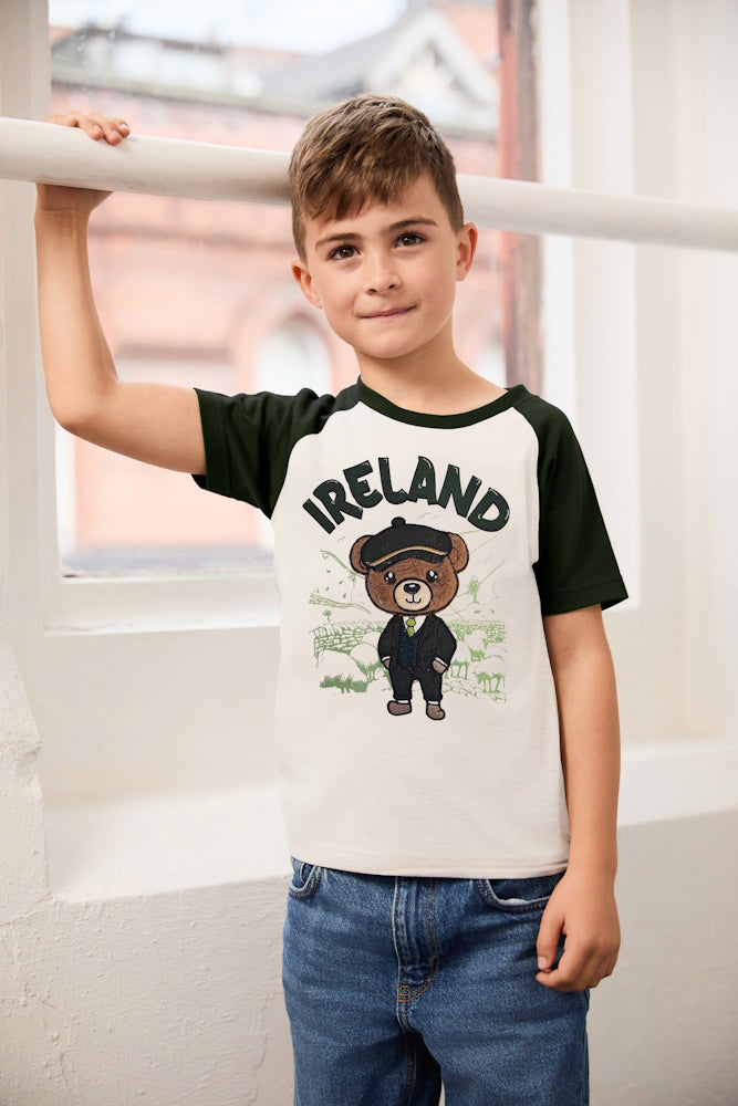 Kids Celtic Cuddles Ireland Bear T-Shirt
