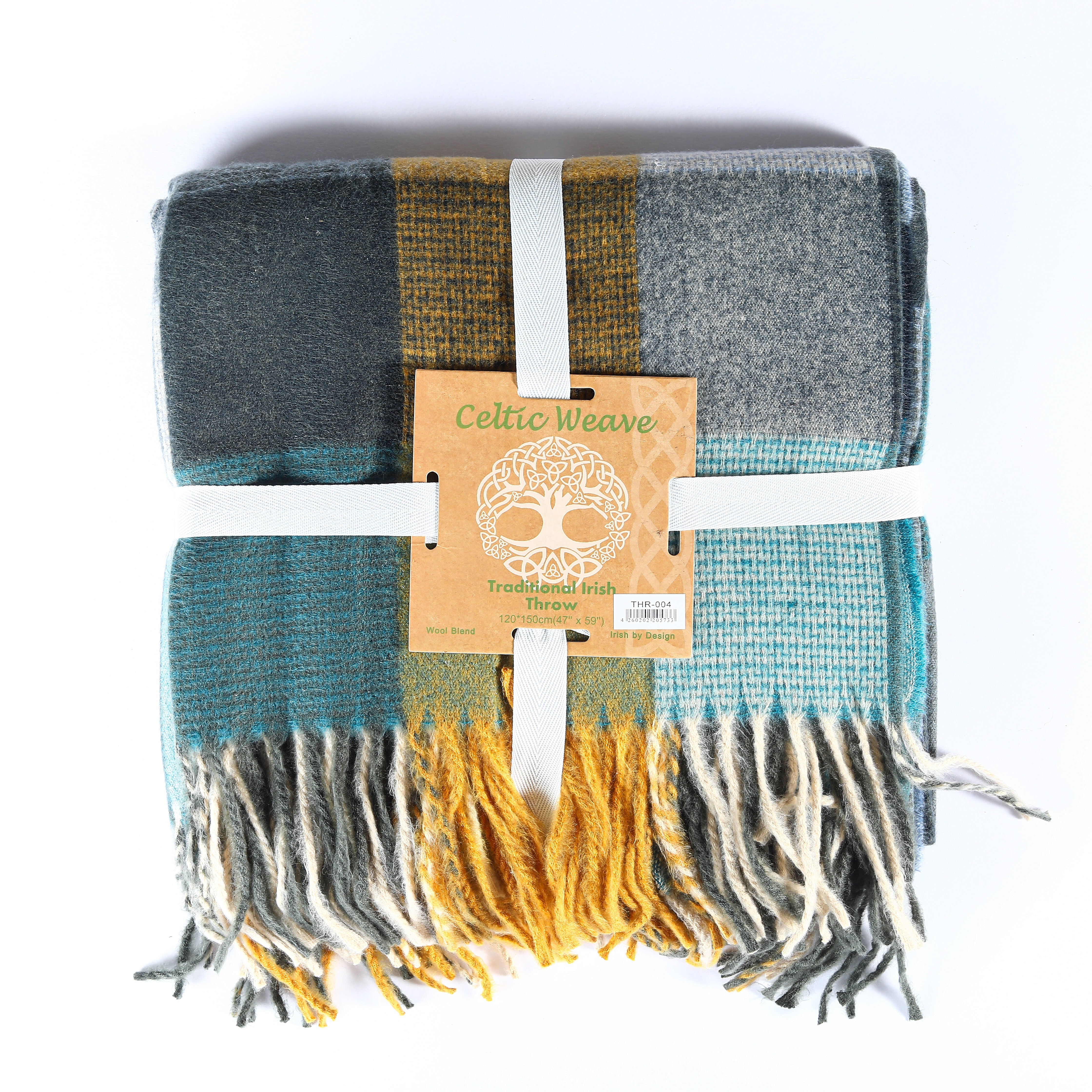 Patchwork Throw Teal