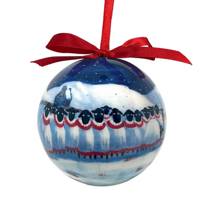 Wish Ewe A Merry Xmas Christmas Bauble