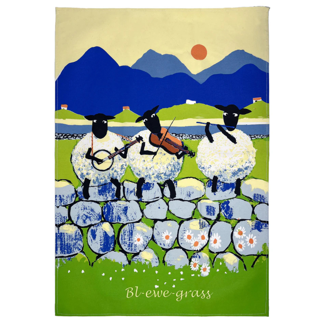 Bl-ewe-grass Tea Towel