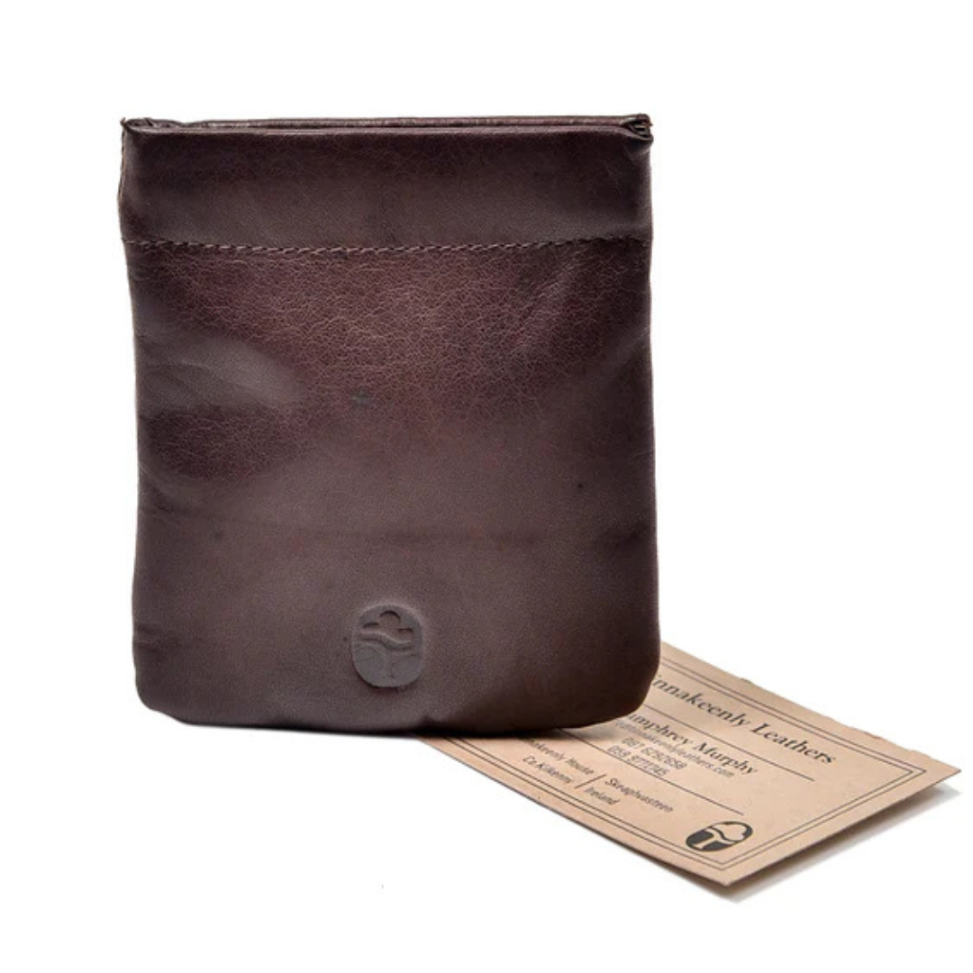 Leather Snap Brown Purse