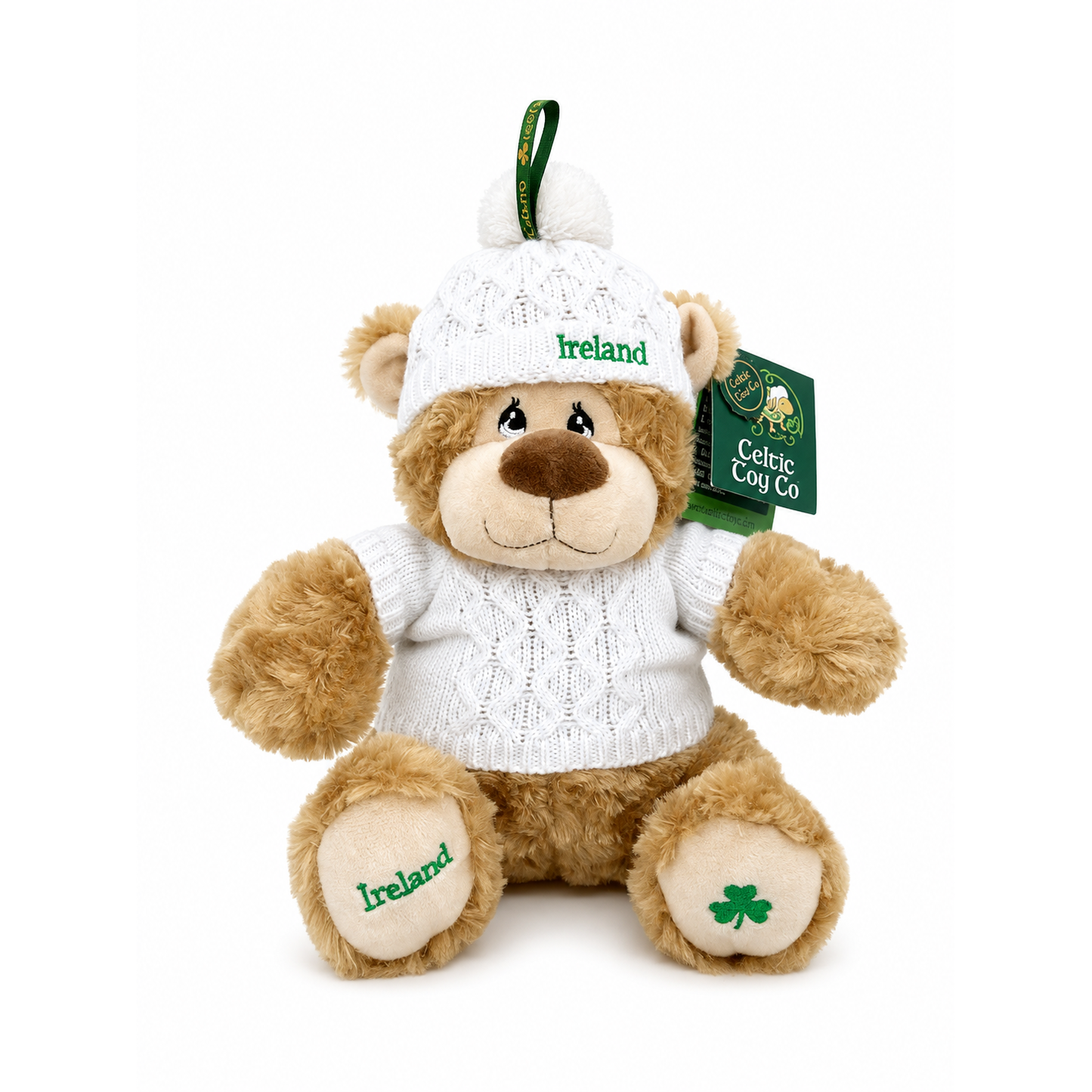Cream Bear with Jumper & Hat 20cm