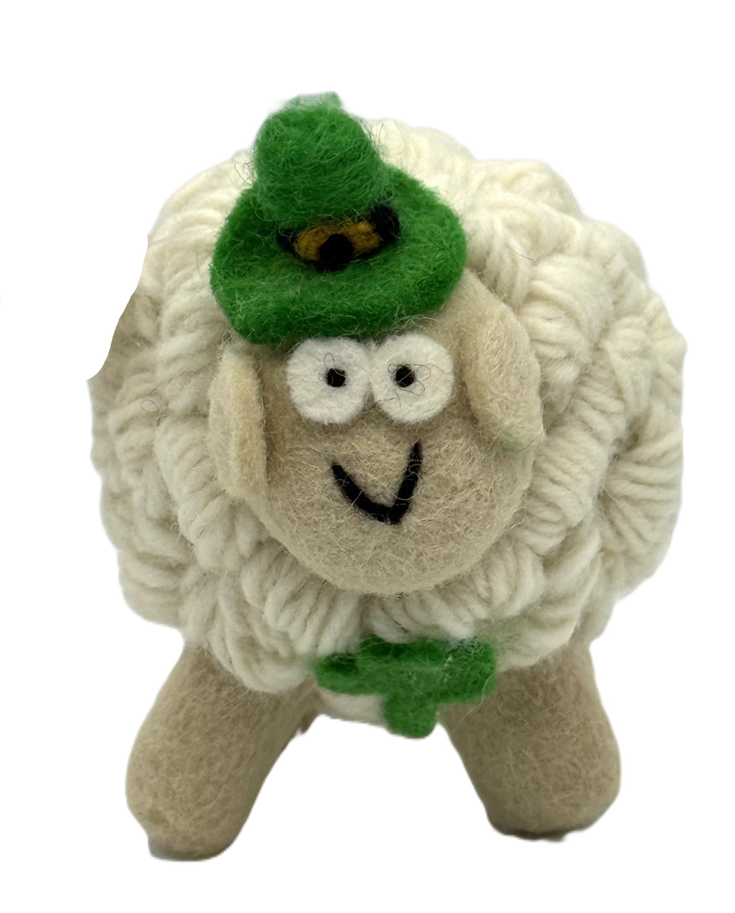 Large White Sheep with Green Hat