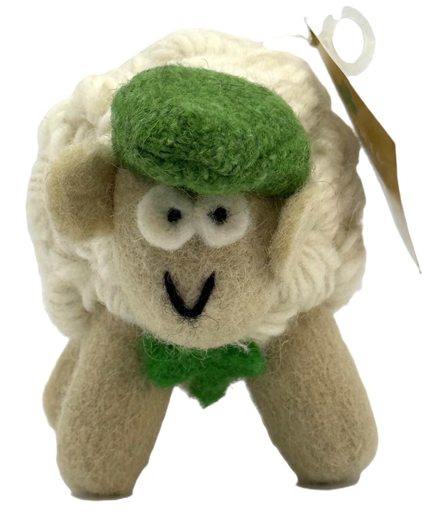 Large Sheep with Green Tweed Cap