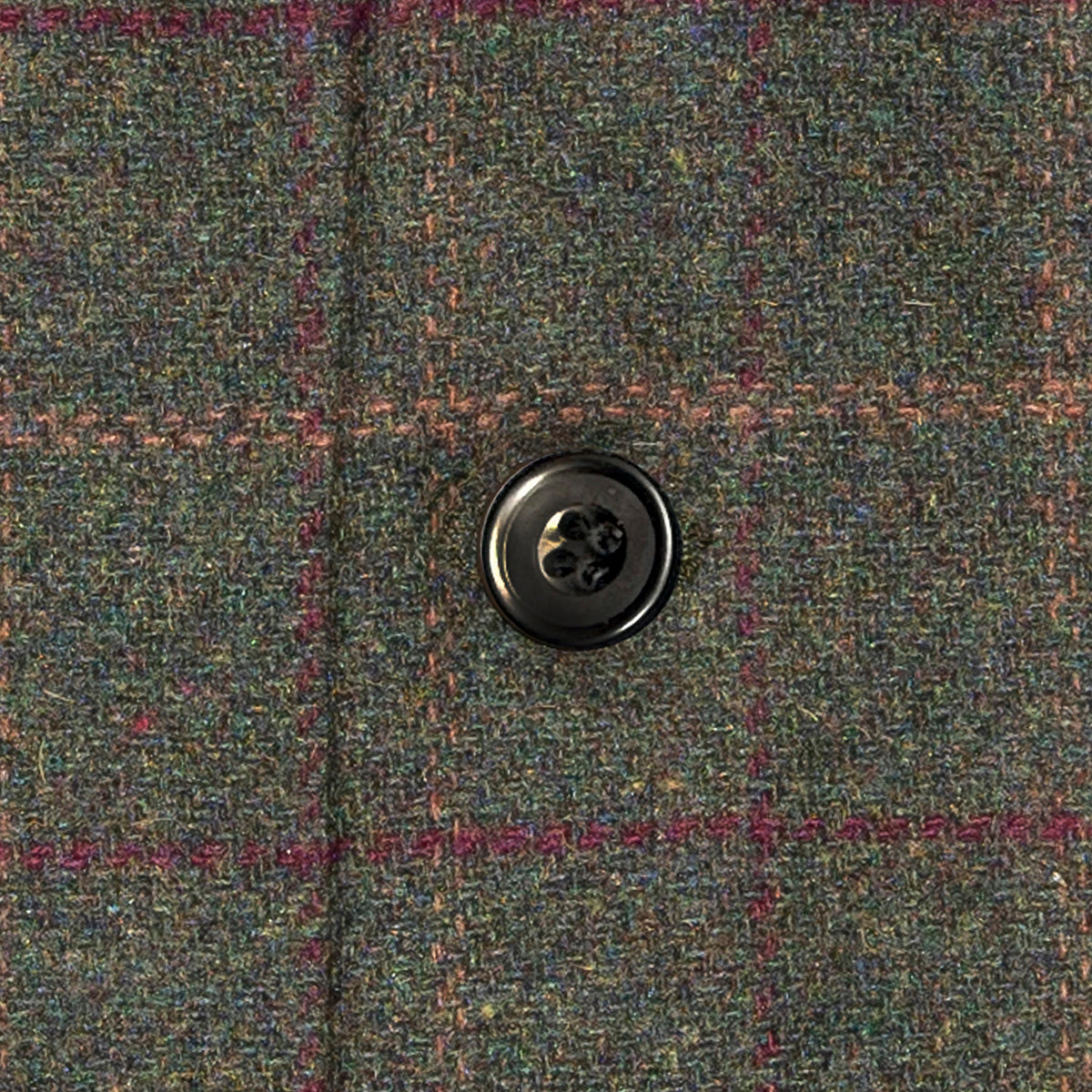 Men's Tweed Box Check Green Waistcoat
