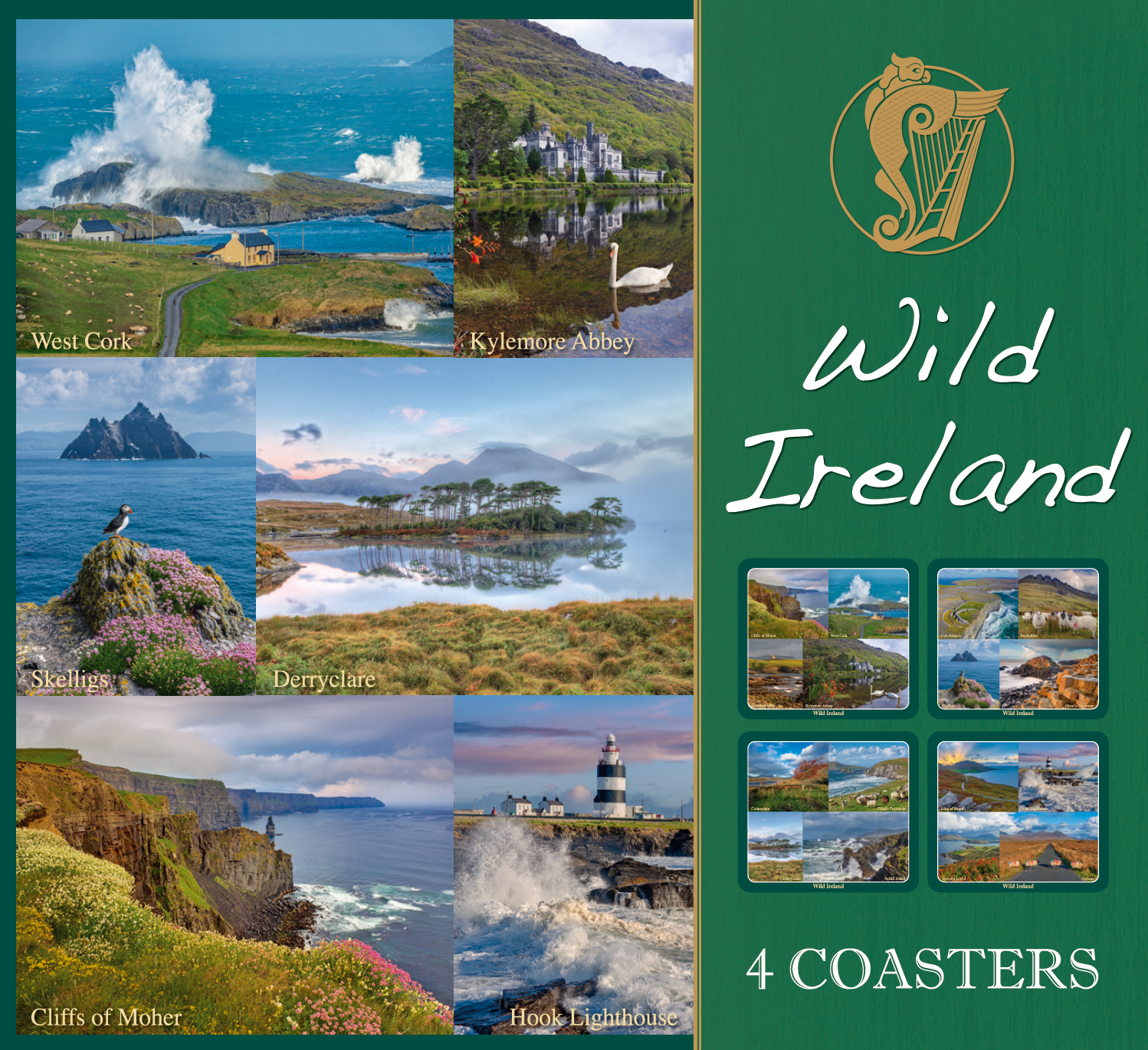 Wild Ireland Image Table Coasters