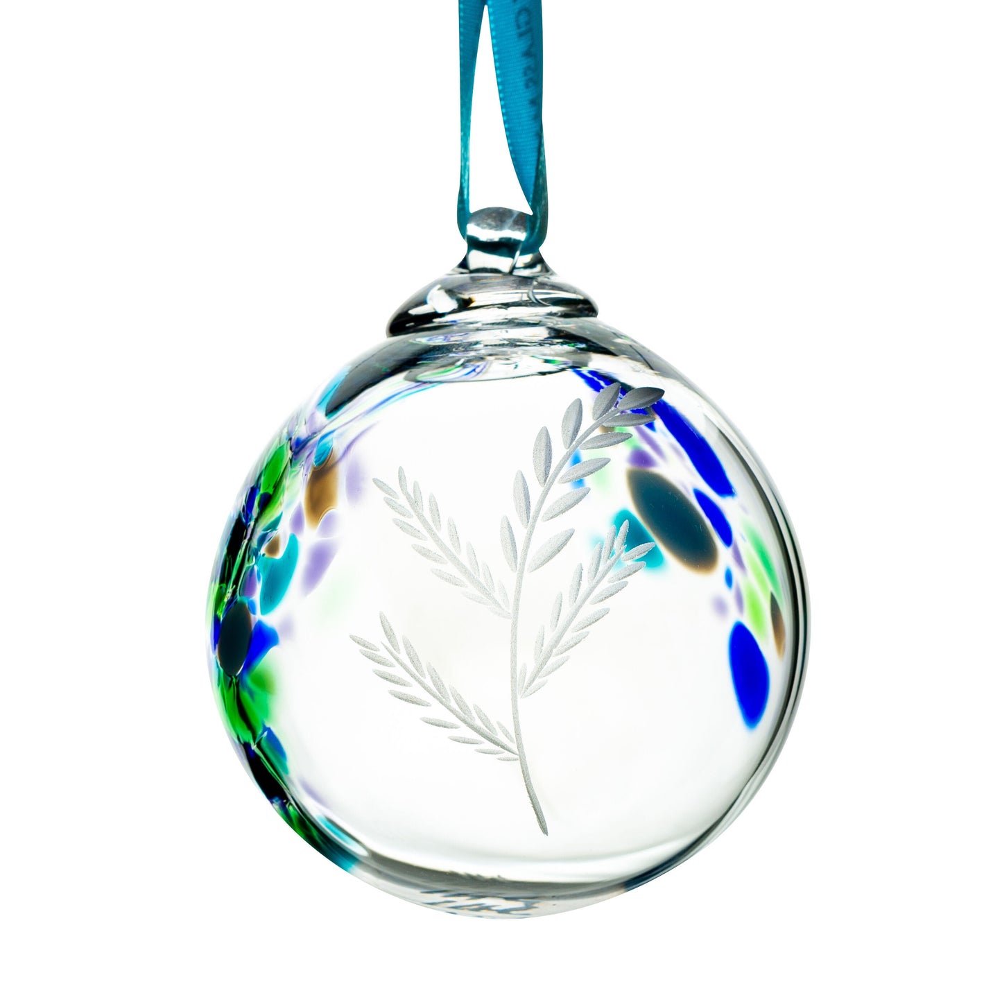 Hand Etched Irish Wild Atlantic Way Bauble