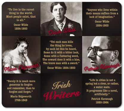 Irish Writers Image Table Coasters