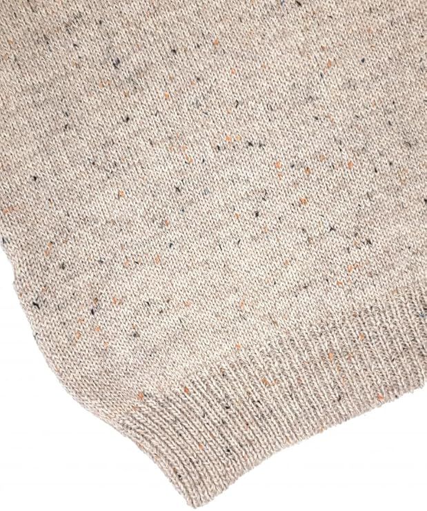 Men's Aran Quarter Zip Wool Skiddaw Jumper