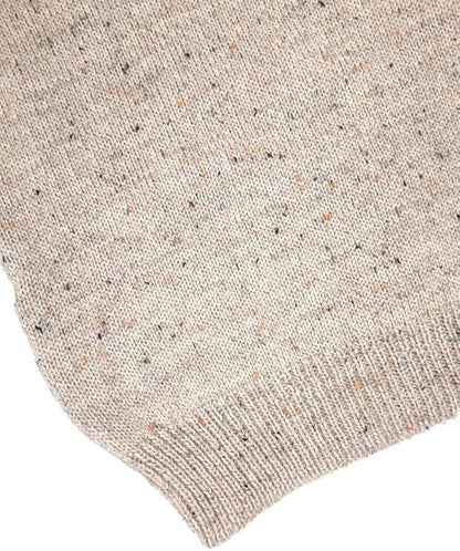 Men's Aran Quarter Zip Wool Skiddaw Jumper