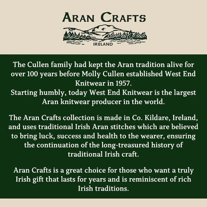Men's Aran Quarter Zip Wool Skiddaw Jumper