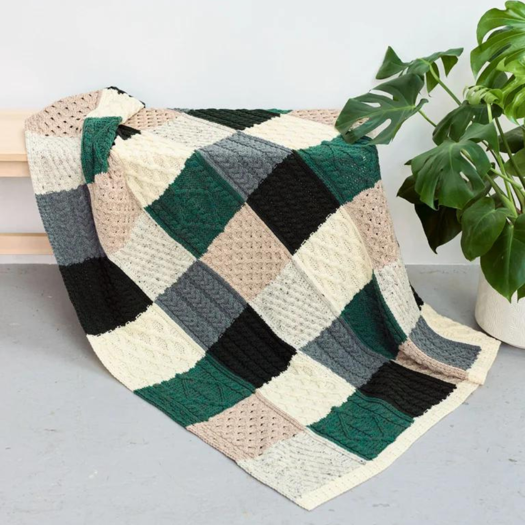 Aran Intarsia Blanket