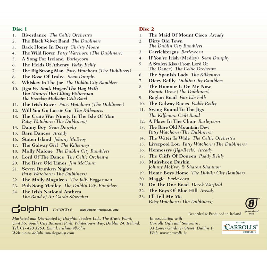 The Complete Irish Music Collection 2 Cd Set 