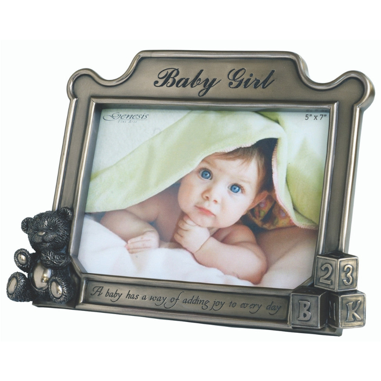 Baby Girl Bronze Frame