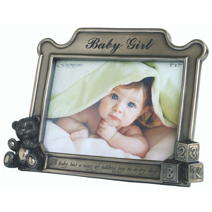 Baby Girl Bronze Frame