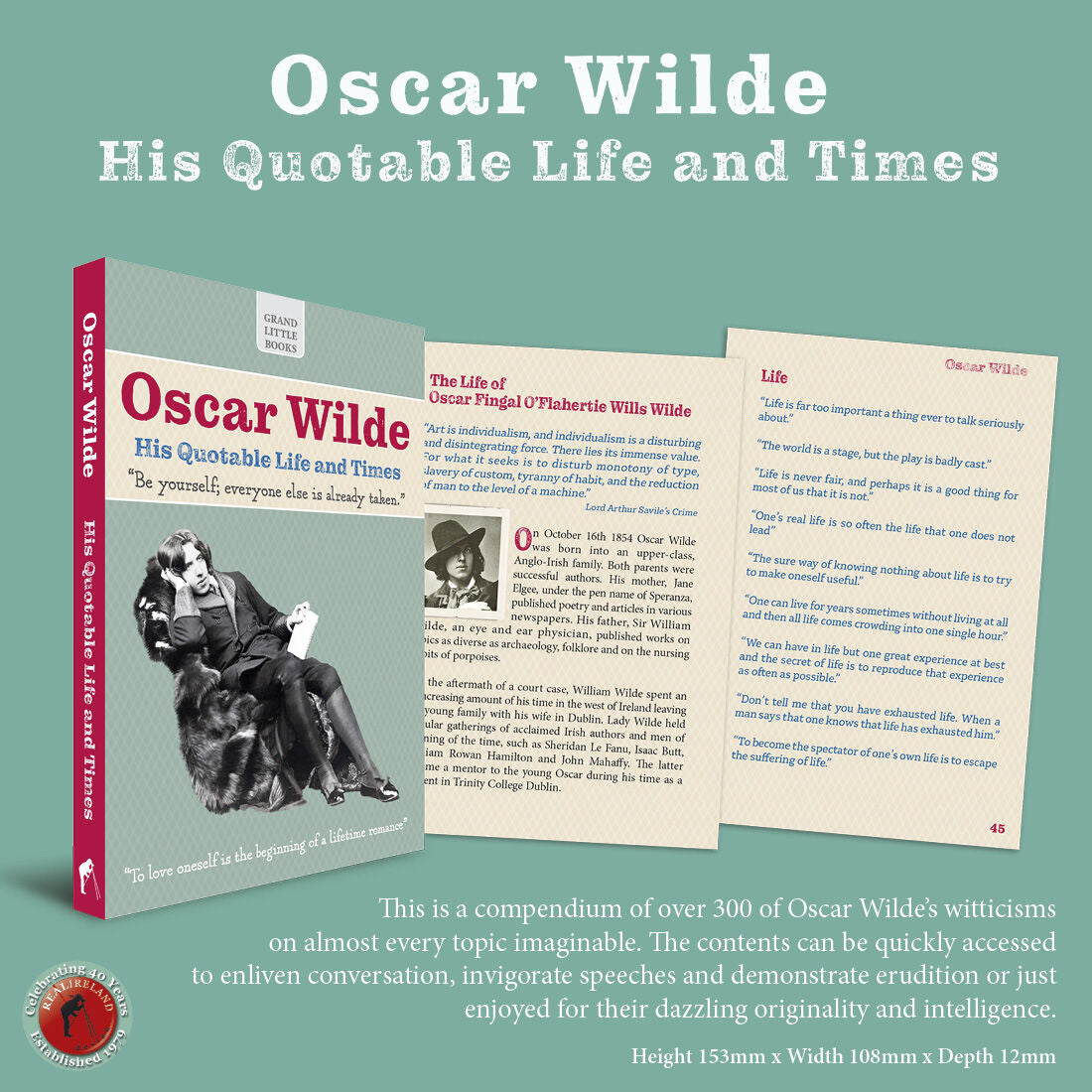 Oscar Wilde – His Quotable Life & Times – Grand Little Books 