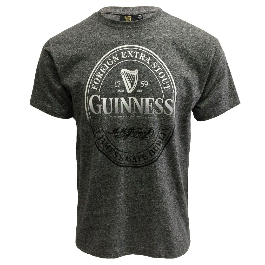 Guinness Stamp Round Neck Grey T-shirt