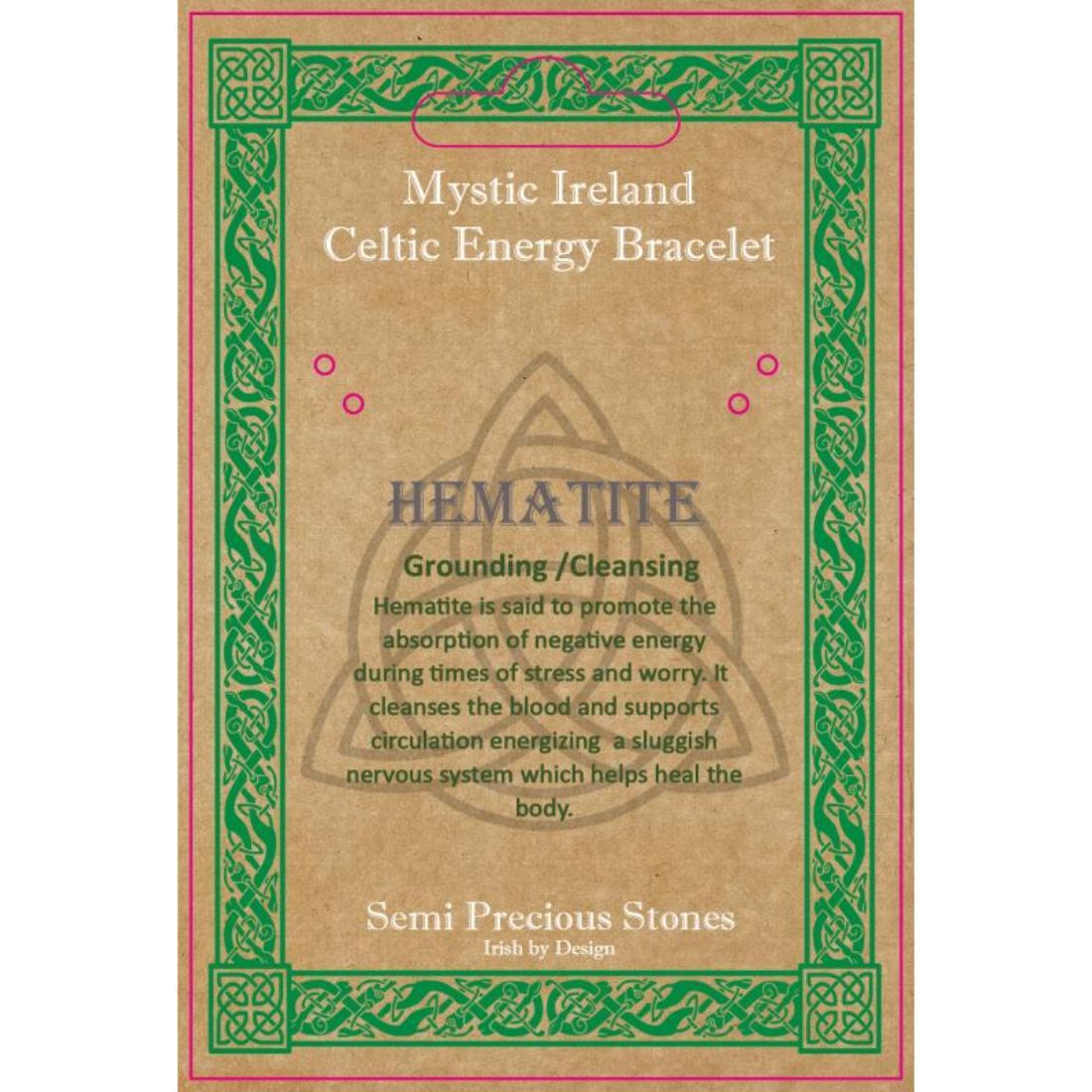 Mystic Ireland Hematite Celtic Energy Stones 
