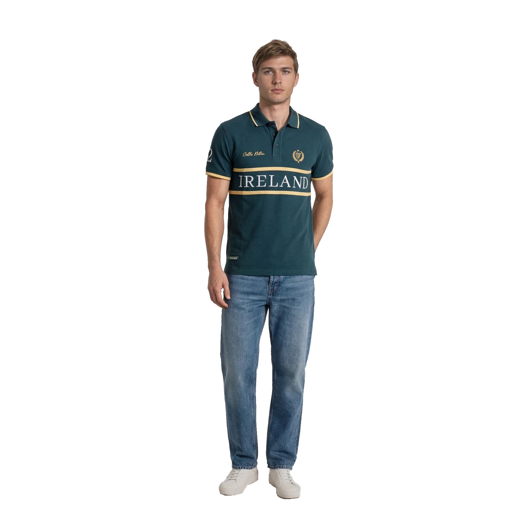 Ireland 32 Forest Green Unisex Polo