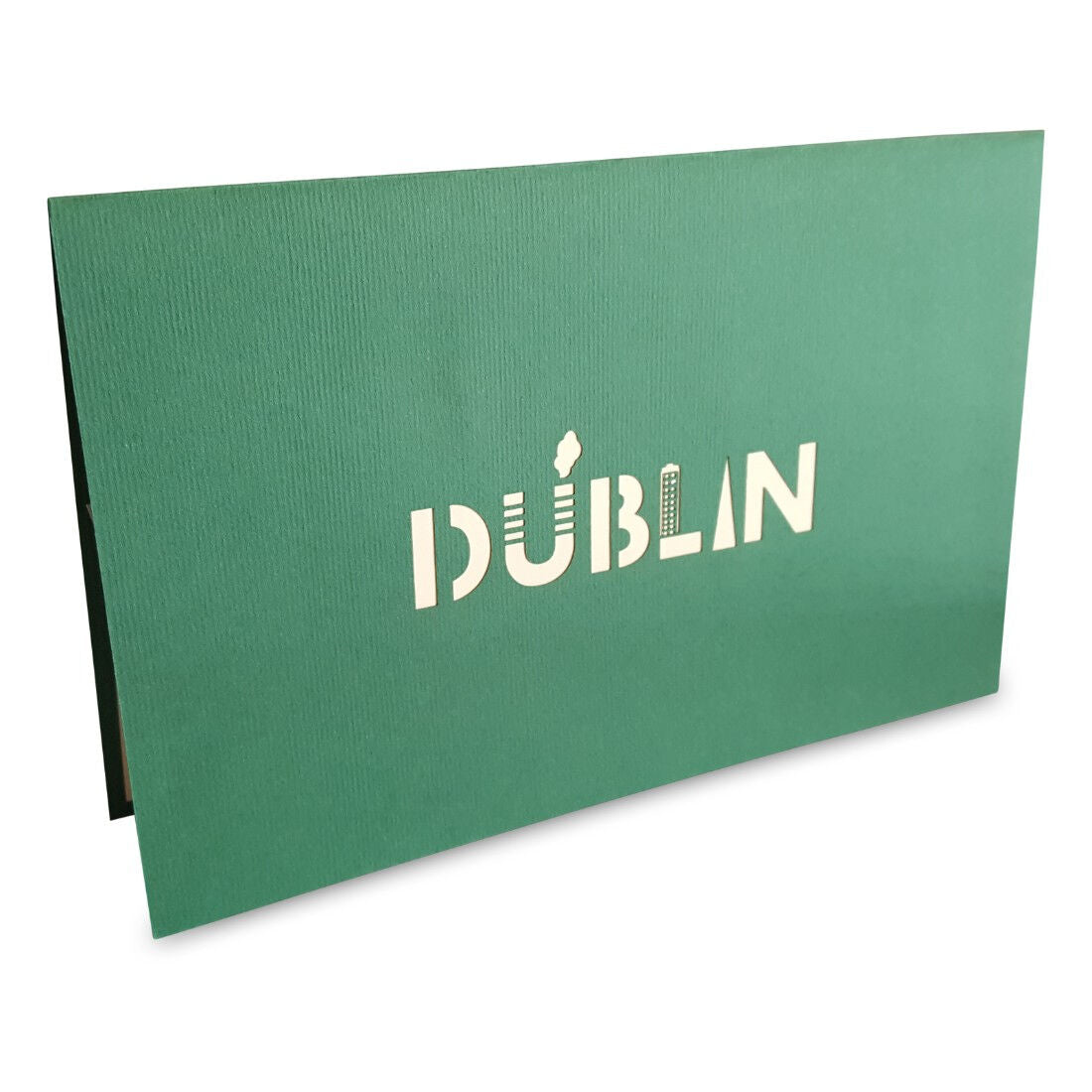 Pop-up Card With Dublin City Skyline & Landmarks Design 