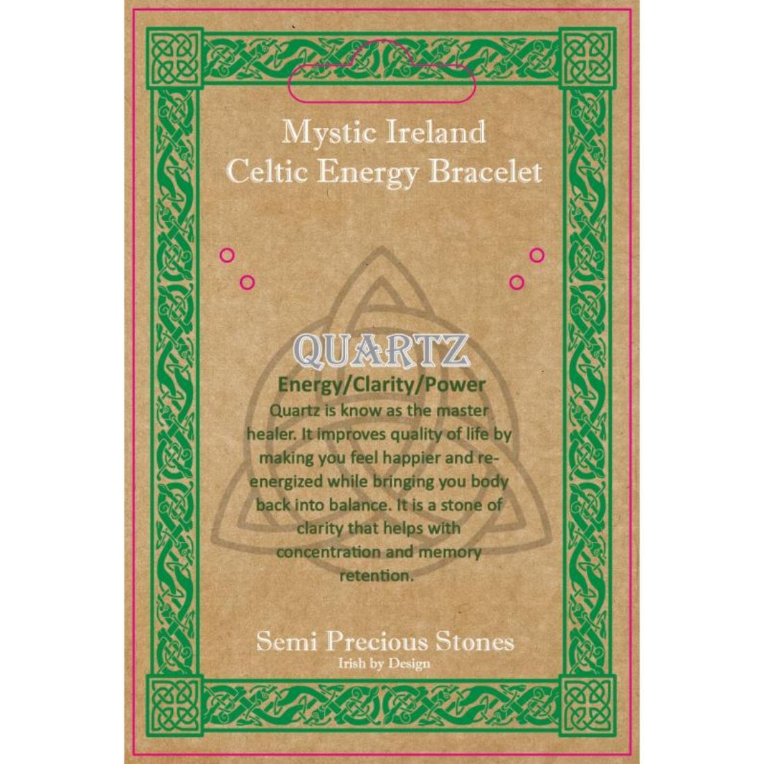 Mystic Ireland Quartz Celtic Energy Stones 