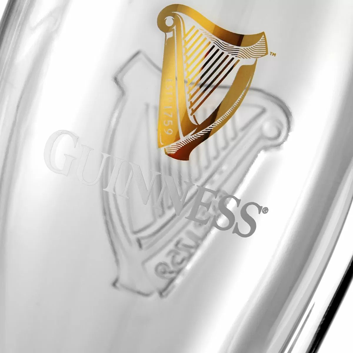 Guinness 540ml Pint Glass With Engraving & Gift Box