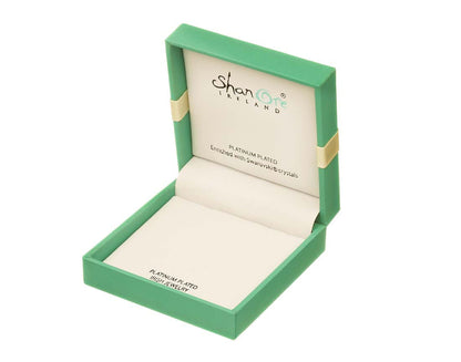 Shanore Claddagh May Green Crystal Birthstone Necklace