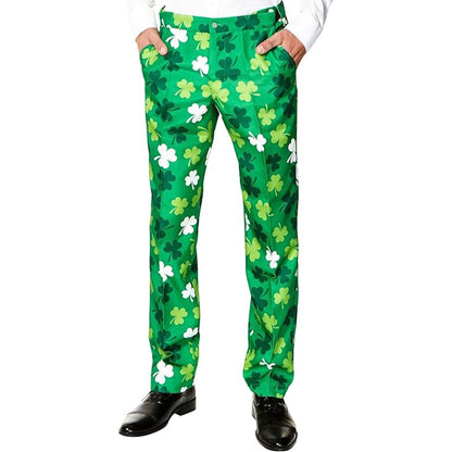 Men's St. Patrick's Day Green Shamrock Suit