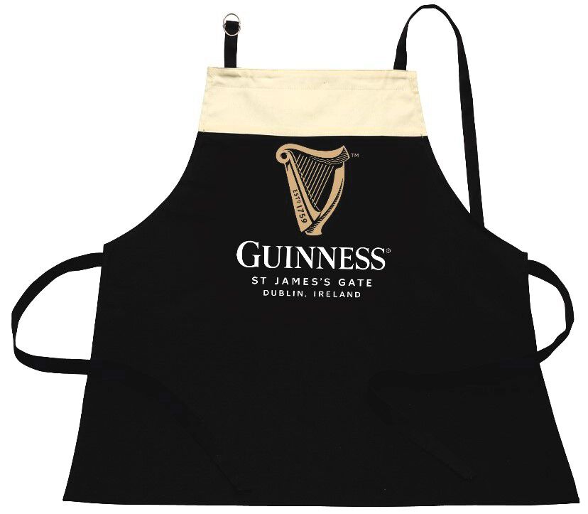 Guinness Apron In A Design Of A Pint With Adjustable Neck Strap
