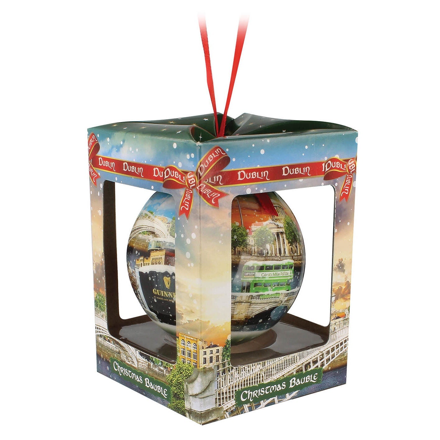 Dublin Montage Bauble With Famous Irish Landmark Design 